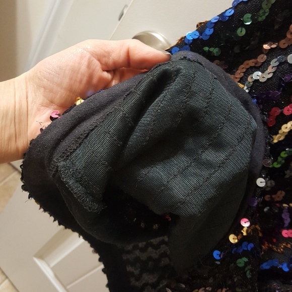 Sequin spaghetti strap 70's dress. - Picture 7 of 8